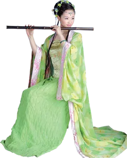 42 (2)免抠元素 免抠摄影 美女 人物 服装 古风 演奏