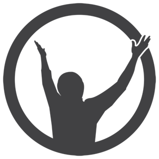 欢呼任务卡通剪影