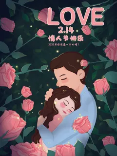 2.14情人节 情人节海报图片