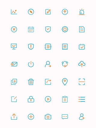 彩色icon手机线性小图标UI素材AI矢量图psd设计源文件app菜单分类