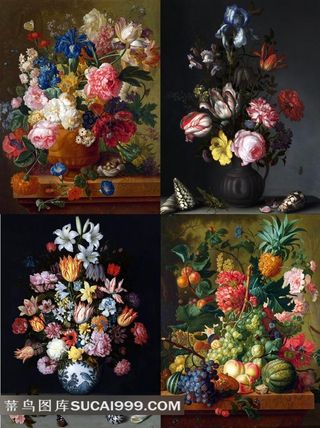 世界著名鲜花静物油画