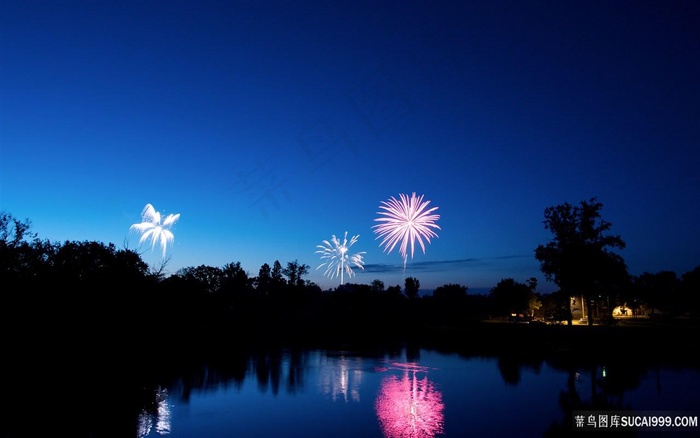 城市建筑夜景风景画