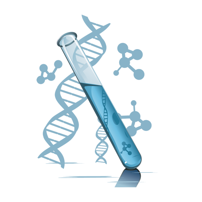 蓝色试管透明科技kv主视觉