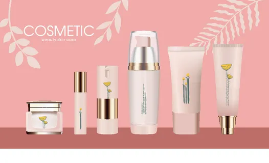 电商广告美容化妆品素材粉背景 电商广告美容化妆品素材粉背景