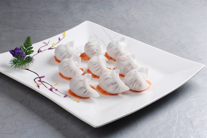 一品饺子美食素材