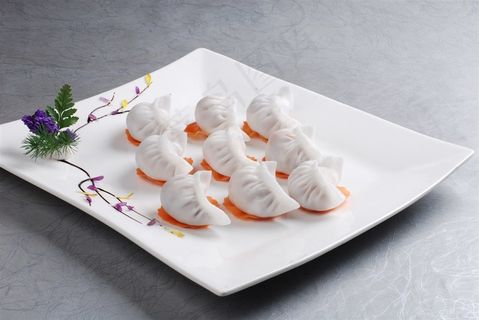 一品饺子美食素材