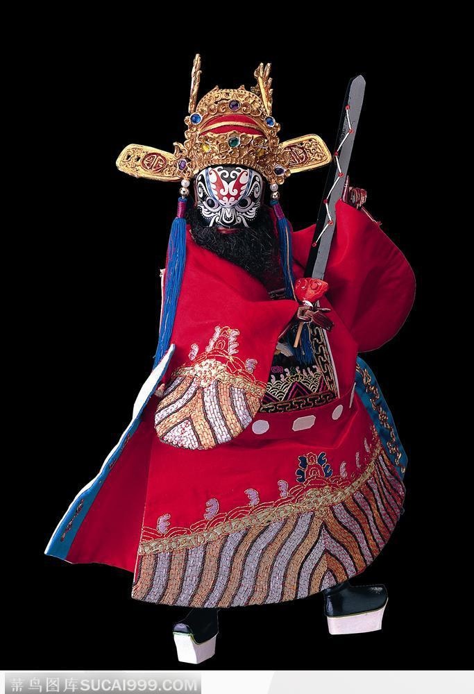 传统戏偶-威武的官员地府判官