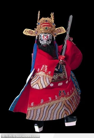 传统戏偶-威武的官员地府判官