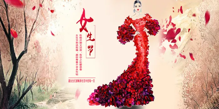 三八妇女节女神节psd模版下载