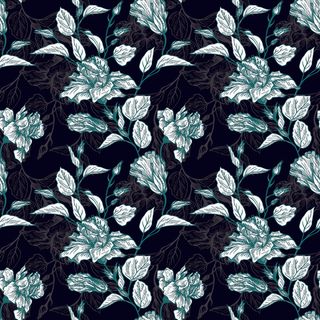 花卉唯美手绘花朵面料纹理手机壳布料面料印花服装矢量图案素材