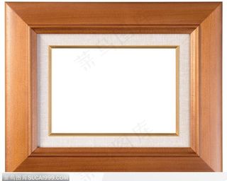 黄木金边相框