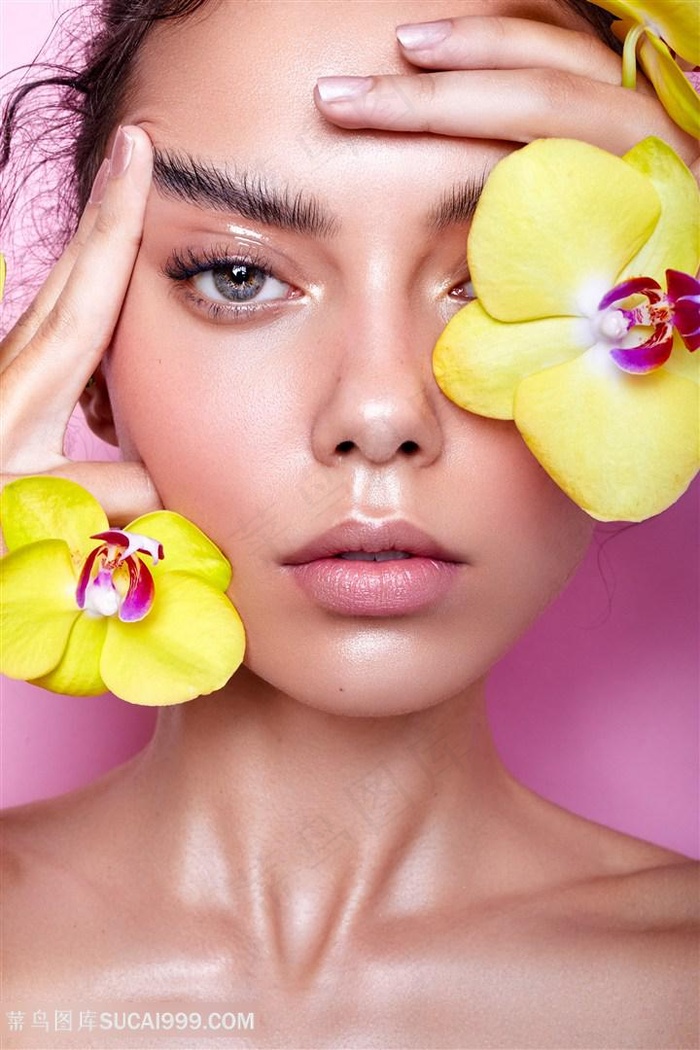 化妆品模特美容