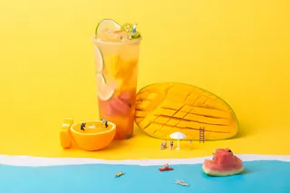 奶茶店水果茶饮品特饮高清图超级水果茶