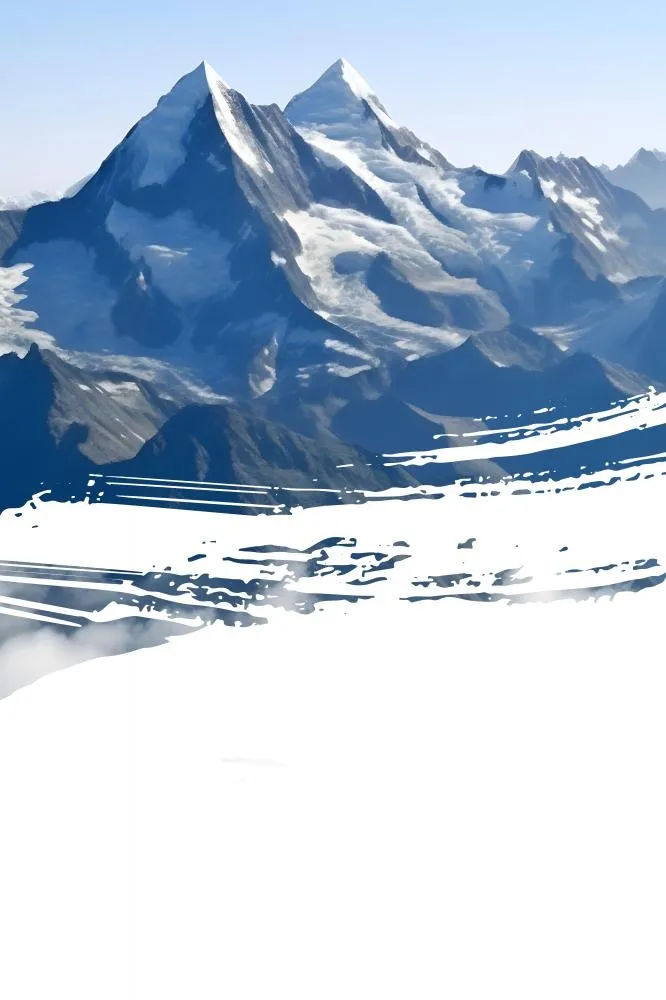 雪山风景背景(2000x3000)