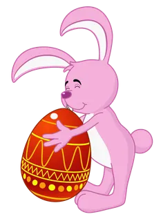 粉色鸡蛋兔子兔年