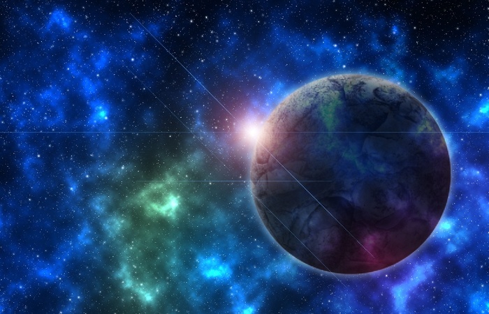 元宇宙世界风景背景墙