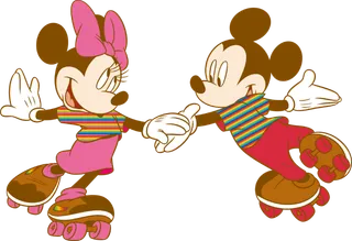 米奇和米妮滑冰