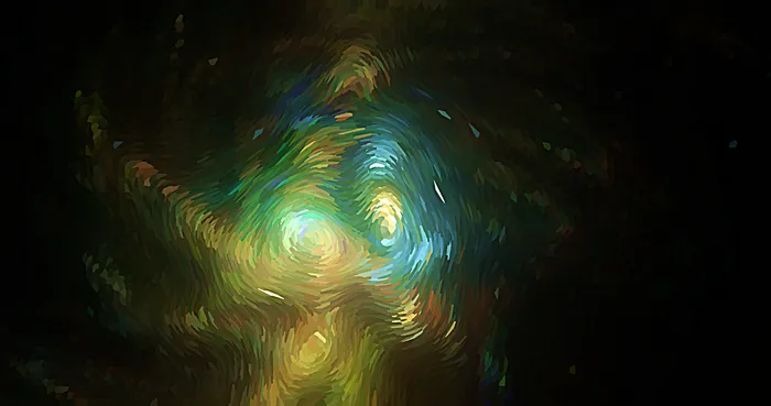 梵高星空质感的太空宇宙底纹背景