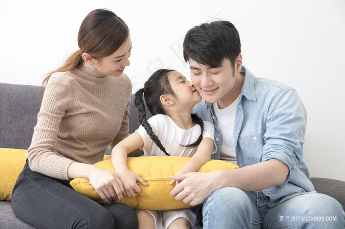 商务男士 小男孩 小女孩 幸福家庭 温馨家庭 全家福 一家三口 温馨