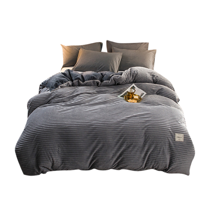 灰色 欧 式床-png免扣