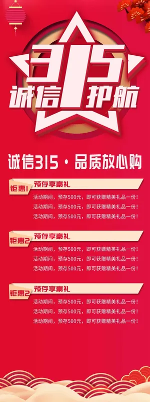 315 315活动海报