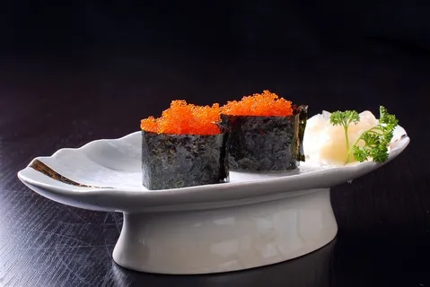 寿司蟹籽寿司美食素材 寿司蟹籽寿司美食素材