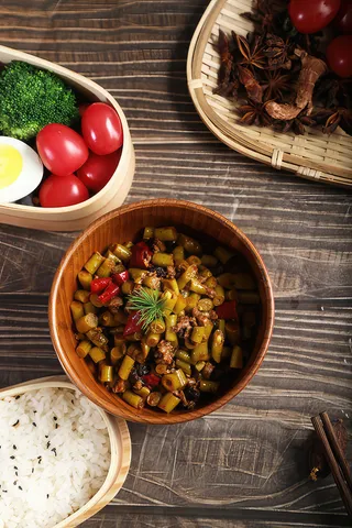 肉末酸豆角1餐饮快餐盖浇饭产品成品高清大图