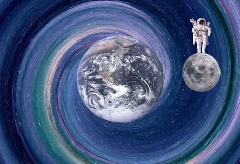 元宇宙世界风景天空背景墙