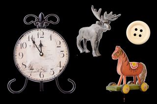 圣诞节挂表驯鹿样机