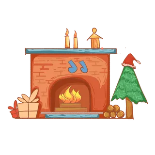 圣诞节平安夜冬季双旦设计圣诞装饰海报元素