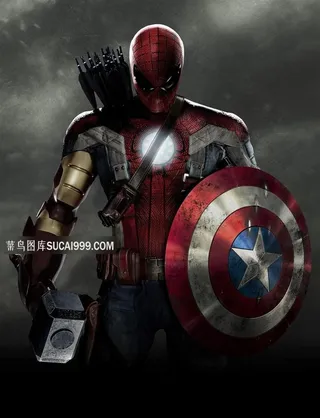 美国队长3电影海报暗黑图片素材