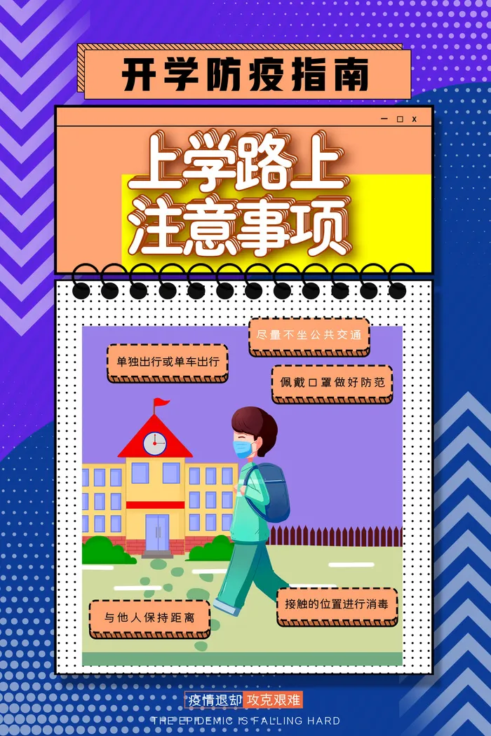 医疗学校园防疫病毒传播疫情防控宣传易拉宝设计模板海报素材psd模版下载