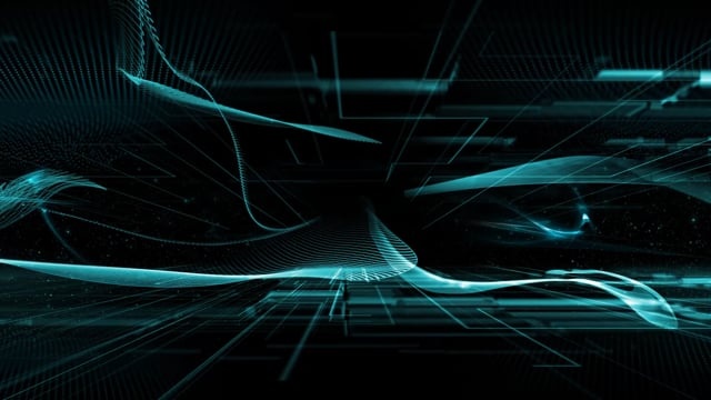 未来派, 技术, 波浪, 抽象, 蓝色的, 灯, 电, 背景