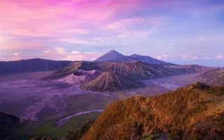 自然景观火山风景素材