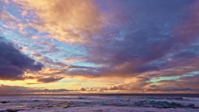 海洋, 日落, 海, 海滩, 海岸, 丰富多彩的, 幻想