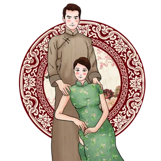 传统旗袍美女 (7)