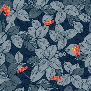 花卉唯美手绘花朵面料纹理手机壳布料面料印花服装矢量图案素材