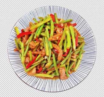 豆角小炒肉免扣素材