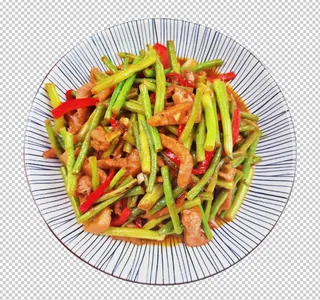 豆角小炒肉免扣素材