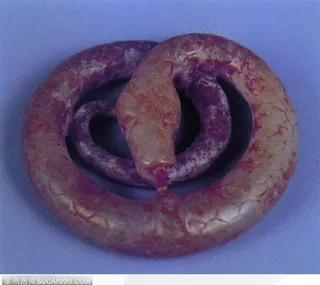 中华传统工艺-红色的玉蛇