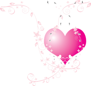 爱心粉色卡通