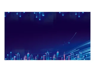 城市科技展板背景