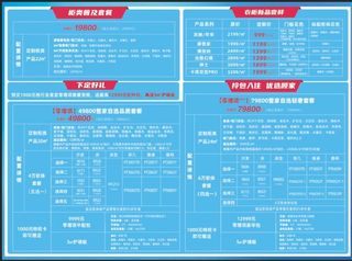 定制衣柜类普及套餐价位套餐展示设计模板素材