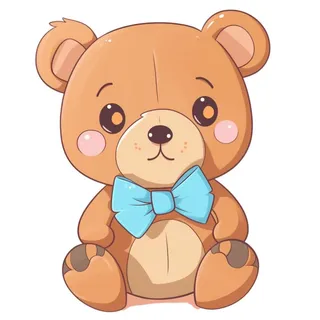 儿童玩具小熊插画