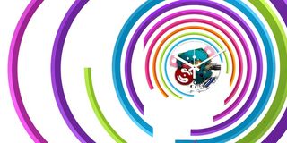 3D立体空间展示背景