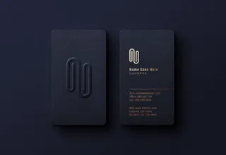 设计黑色品牌标志样机