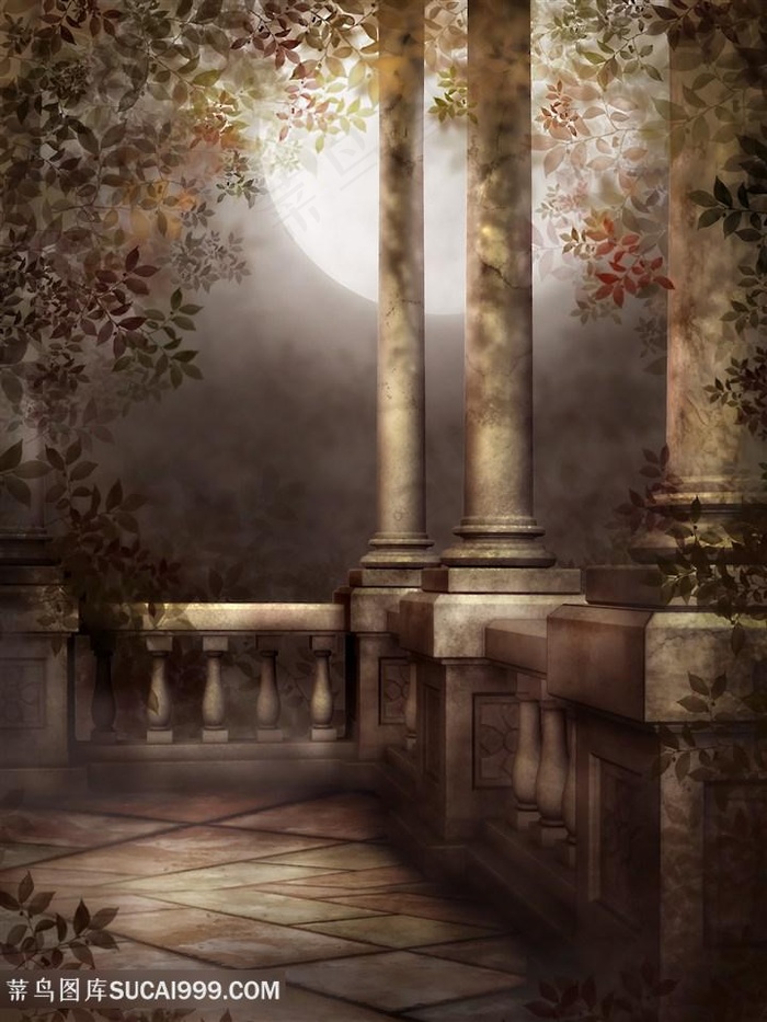 唯美童话世界拱门高清图片