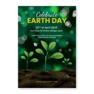 世界地球日环保海报