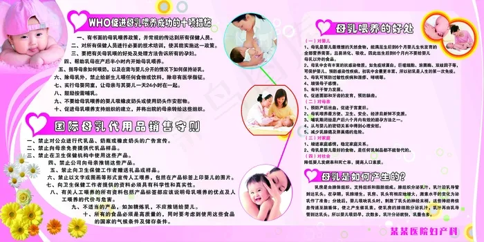 母乳喂养月子会所 母婴会所 产妇文化墙 医院文化墙 妇产科文化墙 psd模版下载
