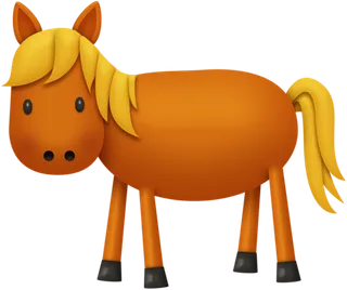 马匹卡通简笔现代农业